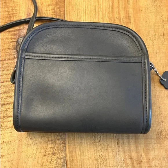 Coach Vintage Abbie Zip Gray Glove tanned leather crossbody Style 9017 - Picture 3 of 15